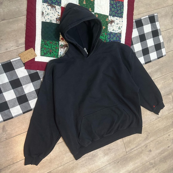 Y2K Gildan Men’s Black Heavy Blend Hoodie Sweatshirt Size 2X - Picture 7 of 9